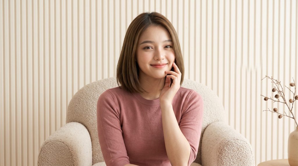 口コミで語られる使用感を紹介する女性